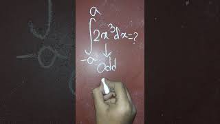 Definite integration property of odd-even function for boards and jee #shorts