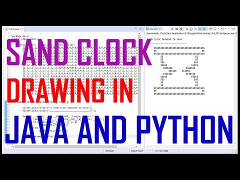 Sand Clock Drawing In Java And Python