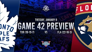 Toronto Maple Leafs vs Florida Panthers Game 42 Preview: Lineups, Goaltenders, & Best Bets