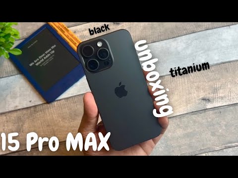 iPhone 15 pro max black titanium