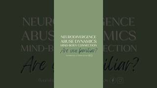 Are you familiar with these areas? #neurodivergence #abuseawareness #mindbodyconnection