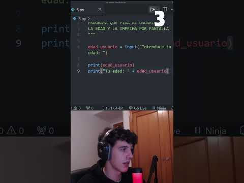 Conceptos Programación 3/30 - Recibir Input del Usuario #shorts #programacion