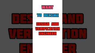 Want to become a Design Verification Engineer? 🚀 #VLSI #DesignVerification #ASIC #SystemVerilog #UVM