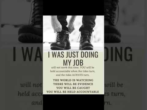 "I was just doing my job"