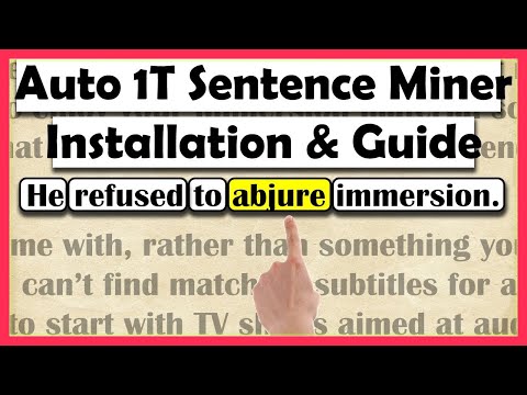 Auto 1T Sentence Miner – Make Time your Refold Migaku Immersion