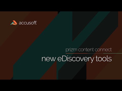 New eDiscovery Tools from Accusoft