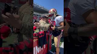 Military appreciation day at #49ersCamp 🏕️ #Shorts