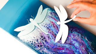 UNBELIEVABLE Dragonfly Painting YOU Can Try! | AB Creative Acrylic Swipe Tutorial