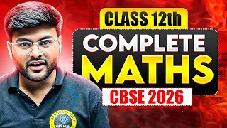 Complete Class 12 Maths Revision For Board Exam 2026
