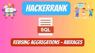 HackerRank SQL Solution || #28 Revising Aggregations - Averages || #youtubevideo