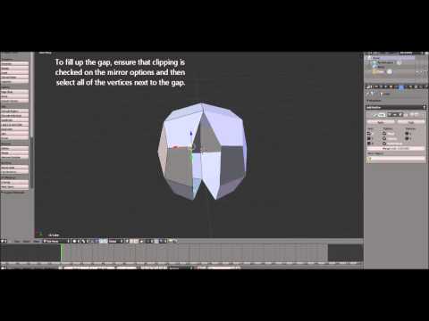Blender Bonus Video 2 - Fixing Gaps In Mirrored Objects