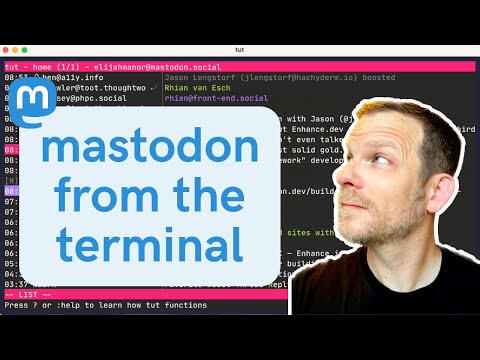 Mastodon from the Terminal