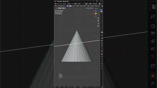 Add Loop Cut on a Cone in Blender (Quick Knife Tool Tip) #blender #knifetool