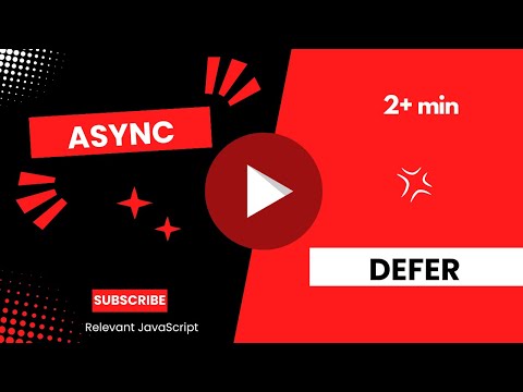 async and defer in script tag and when to use them? defer javascript using async and defer