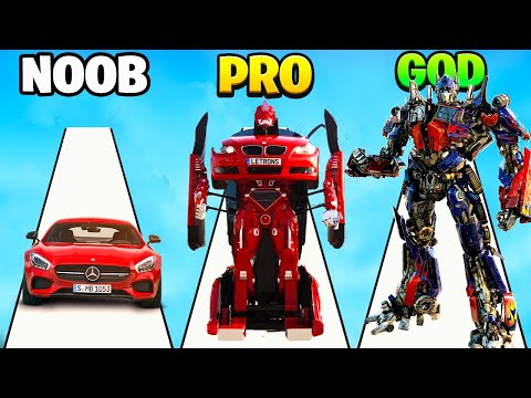 NOOB vs PRO vs GOD in Transformer Run