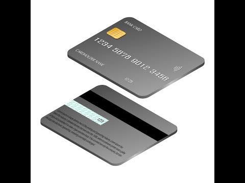 Draw a plastic Bank card in Adobe Illustrator