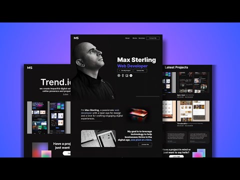 Build A Responsive Personal Portfolio Website Using HTML CSS & JavaScript