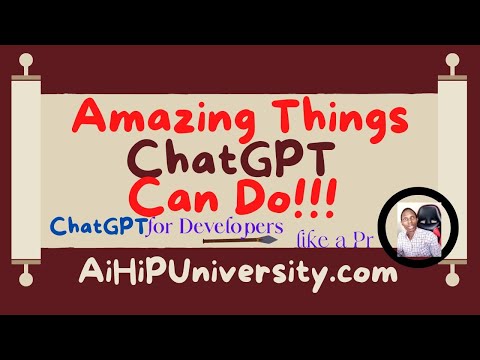 What Can I Do With ChatGPT As A Developer EXPLAINED - ChatGPT Tutorial Pt13 - AiHiPUniversity Ep31