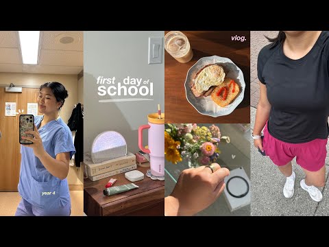 MED DIARIES | first day of school 🌟 starting fourth year, maintaining healthy habits