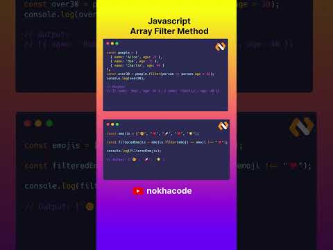 Javascript Array Filter  Code #javascript #coding #software #tech #programming #shorts