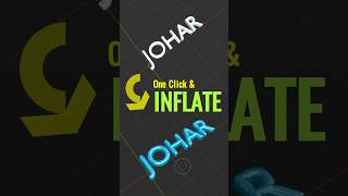 🚀 Learn how to inflate objects with just one click.🔥  #blendertutorial #3danimation #blender #3d