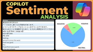 Sentiment analysis using Copilot - Multiple languages