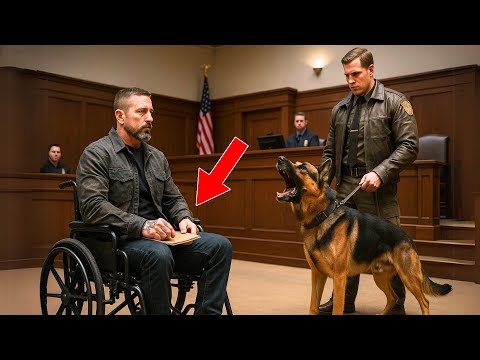 Paralyzed Veteran Gives a Secret Signal to His German Shepherd - Then Judge Stops Courtroom in Shock