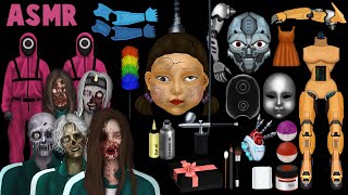 [ASMR|스톱모션] Squid Game VS Zombie !!👧 | Zombie vs  Robot Doll | Robot repair | Stop motion