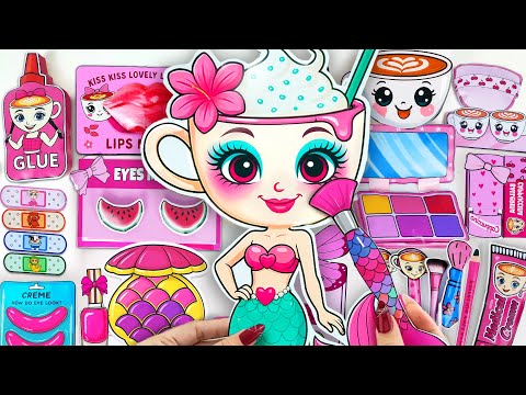 Paper DIY💖Unboxing BALLERINA MERMAID Skincare + Makeup 💄🧜‍♀️ How To Make BRAINROT Box | Tana Cube