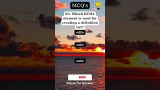 HTML and CSS MCQs with Answers for Beginners and Pros 33
