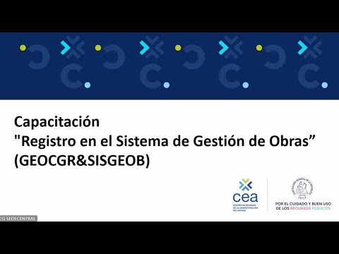 Capacitación SISGEOB | Sistema de Registro de Obras – 5 de diciembre PM