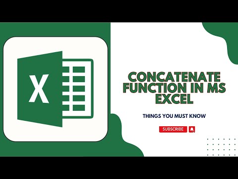 How to CONCAT text in MS Excel using CONCAT function ,& operator | MS Excel basic concepts #concat
