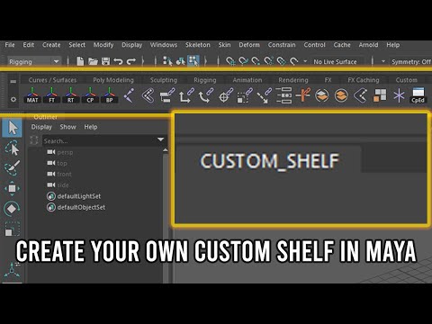 Maya Quick Tips: Create A Custom Shelf In Maya