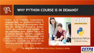 Why Python Course is in Demand? - Python And ML Training Courses