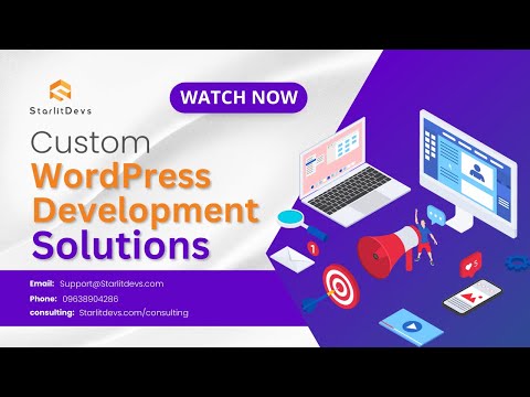 Get custom wordpress development services by starlitdevs today for your business.