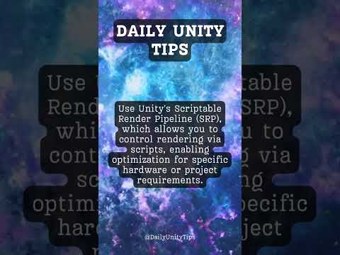 How to Improve rendering performance in unity? #FreeTutorials#UnityTips#UnityCommunity#GameDevTips