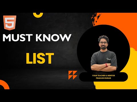 What is List in HTML | Learn List in HTML |  Types of list | Day 9  #html #frontend #college #coding