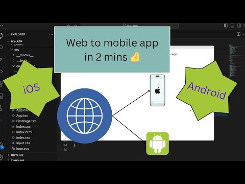 convert website to app | web to mobile | capacitor by ionic #webappdevelopment #appdevelopment