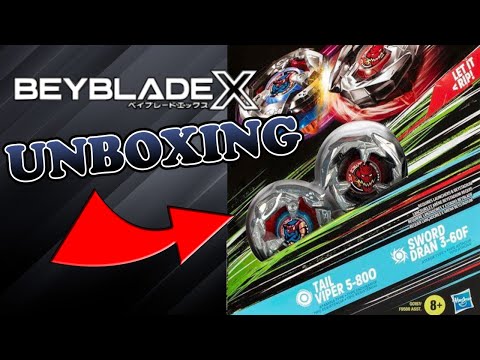 HASBRO's Tail Viper and Sword Dran Unboxing! | Beyblade X