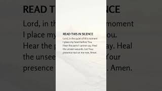 Read This In Silence #jesuslovesyou #christianprayer #faithhabits #gospel #amen #god #love #shorts
