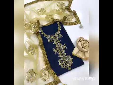 latest fancy unstiched dress  2021