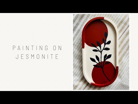 Painting On Jesmonite | This Was Harder Than I Thought