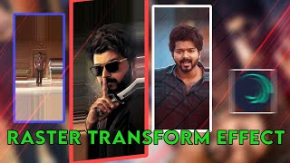 Raster transform transition | Tutorial | malayalam | Dreamy world of Ambu