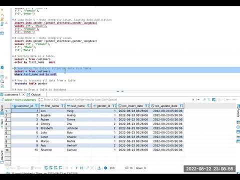 How to search or filter data in a MySQL table using where clause and Various Operators   Part 2