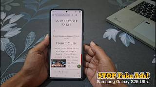 How to Block Intrusive Ads in Chrome to Avoid Misleading Websites (Galaxy S25 Ultra)