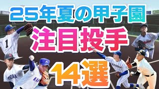 2025年夏の甲子園注目投手紹介【総勢14名】+4名