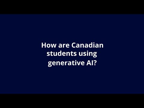 How are Canadian students using GenAI?