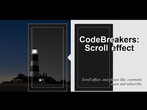 How to Create a Smooth Scrolling Effect in Website / Code Breakers