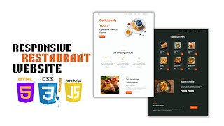 How to Make a Responsive Modern Restaurant Website | Html CSS JS Beginners To Advanced Full Tutorial