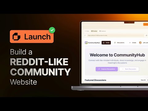 How to Build a Reddit-Like Community with Launch.today (Zero Code!)